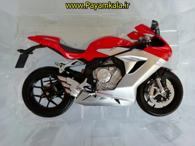 (سایز بزرگ) ماکت فلزی موتورسیکلت ام وی (MV AGUSTA F3 800 BY WELLY)(1/10)