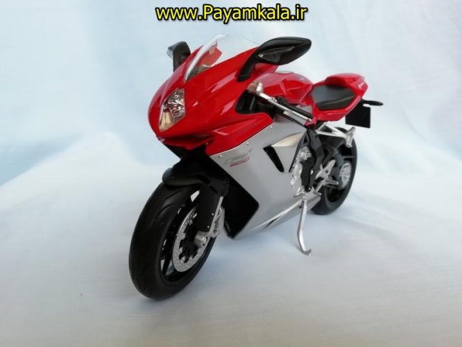 (سایز بزرگ) ماکت فلزی موتورسیکلت ام وی (MV AGUSTA F3 800 BY WELLY)(1/10)