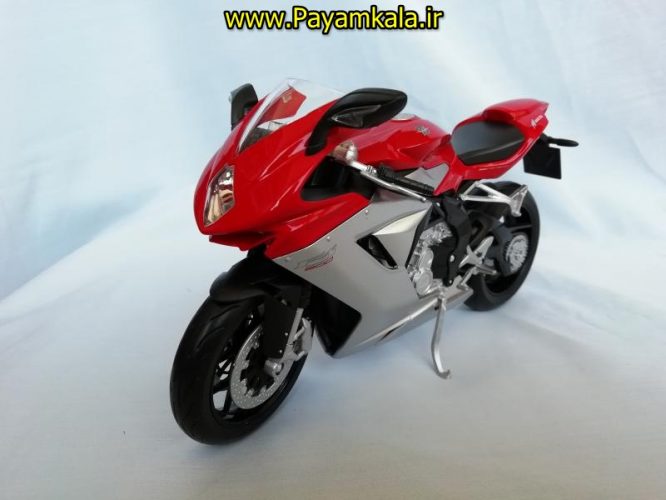 (سایز بزرگ) ماکت فلزی موتورسیکلت ام وی (MV AGUSTA F3 800 BY WELLY)(1/10)