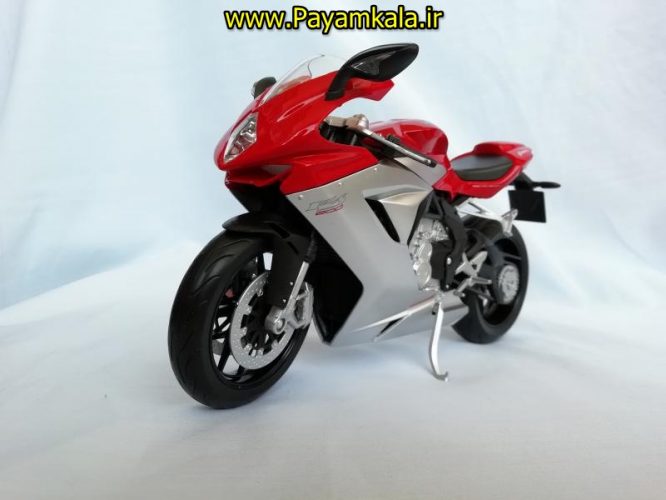 (سایز بزرگ) ماکت فلزی موتورسیکلت ام وی (MV AGUSTA F3 800 BY WELLY)(1/10)