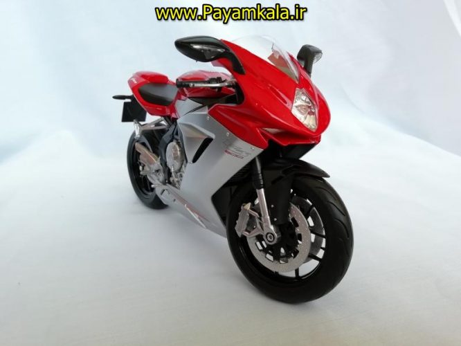 (سایز بزرگ) ماکت فلزی موتورسیکلت ام وی (MV AGUSTA F3 800 BY WELLY)(1/10)