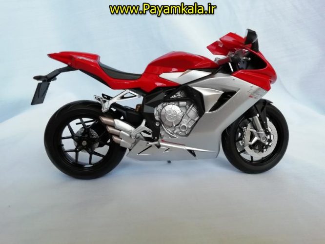 (سایز بزرگ) ماکت فلزی موتورسیکلت ام وی (MV AGUSTA F3 800 BY WELLY)(1/10)