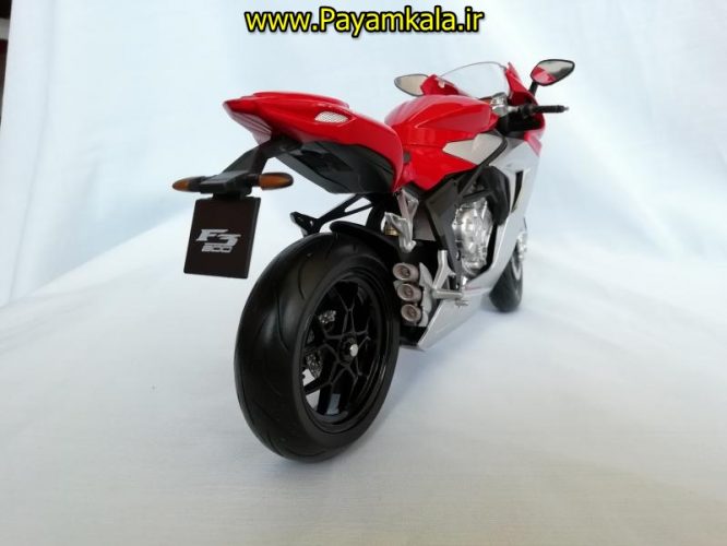 (سایز بزرگ) ماکت فلزی موتورسیکلت ام وی (MV AGUSTA F3 800 BY WELLY)(1/10)