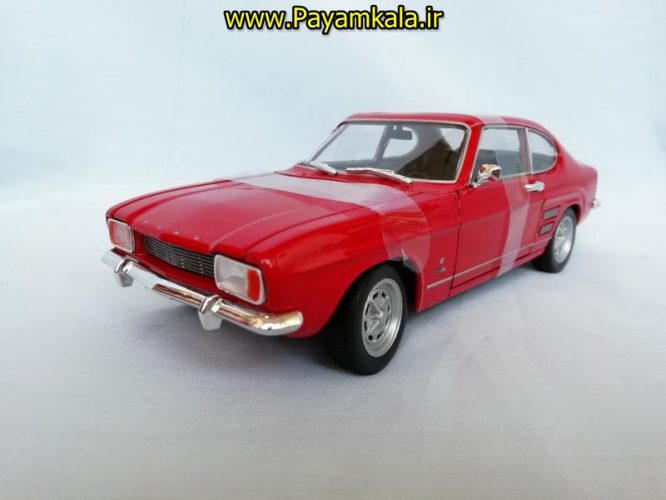 ماکت ماشین اسباب بازی فورد کاپری بزرگ (1:24) (WELLY)(1969 FORD CAPRI)