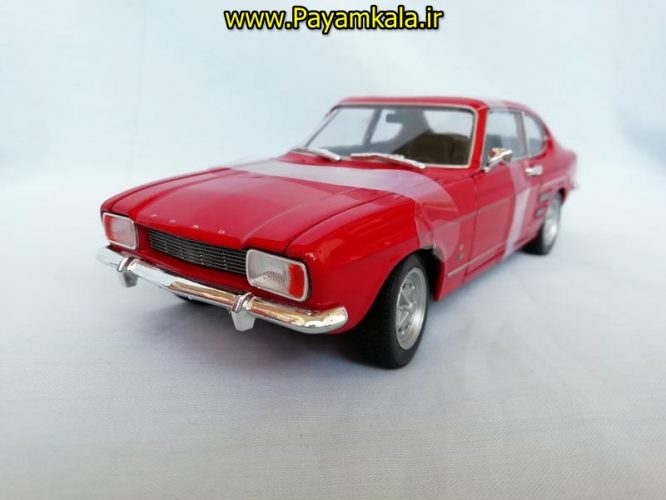 ماکت ماشین اسباب بازی فورد کاپری بزرگ (1:24) (WELLY)(1969 FORD CAPRI)