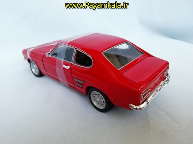 ماکت ماشین اسباب بازی فورد کاپری بزرگ (1:24) (WELLY)(1969 FORD CAPRI)