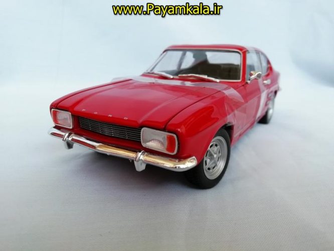 ماکت ماشین اسباب بازی فورد کاپری بزرگ (1:24) (WELLY)(1969 FORD CAPRI)