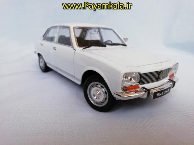 ماکت ماشین اسباب بازی پژو 504 بزرگ (1:24) (WELLY)(PEUGEOT 504 1968) سفید