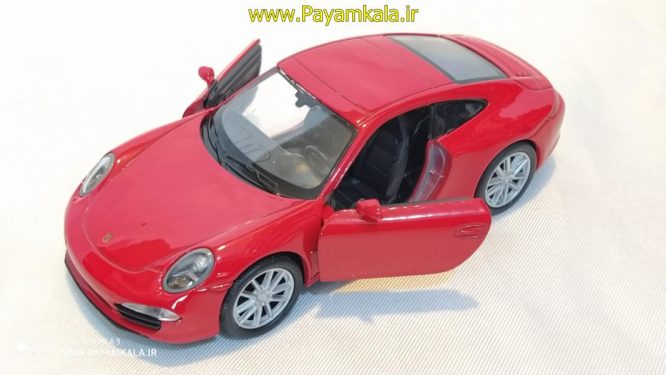 ماشین اسباب بازی پورشه (PORSCHE 911 (991) CARRERA S BY WELLY) قرمز