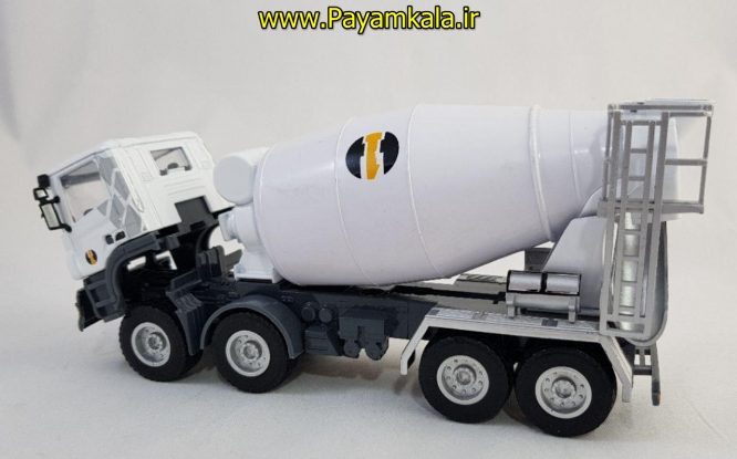 ماکت فلزی میکسر بتن بزرگ (TRUCK MIXER BY HY TRUCK 1:50) جعبه دار