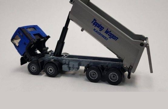 ماکت فلزی کامیون کمپرسی ۸ چرخ (KDW 1:50) جعبه دار (DUMP TRUCK)