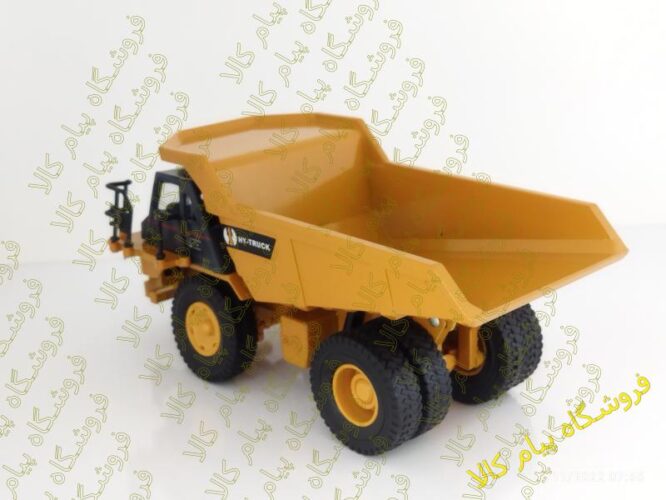 ماکت فلزی دامپ تراک بزرگ (DUMP TRUCK BY HY-TRUCK 1:50) جعبه دار