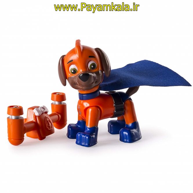 اکشن فیگور شخصیت سگ نگهبان شنلدار (Paw Patrol - Zuma Super Pups Figure)