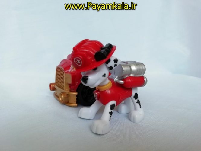 اکشن فیگور شخصیت سگ نگهبان آتشنشان با ماشین (PAW PATROL)