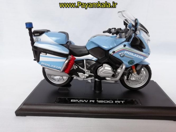 ماکت فلزی موتورسیکلت ب ام و پلیس (BMW R1200RT POLIZIA BY MAISTO)(1/18)