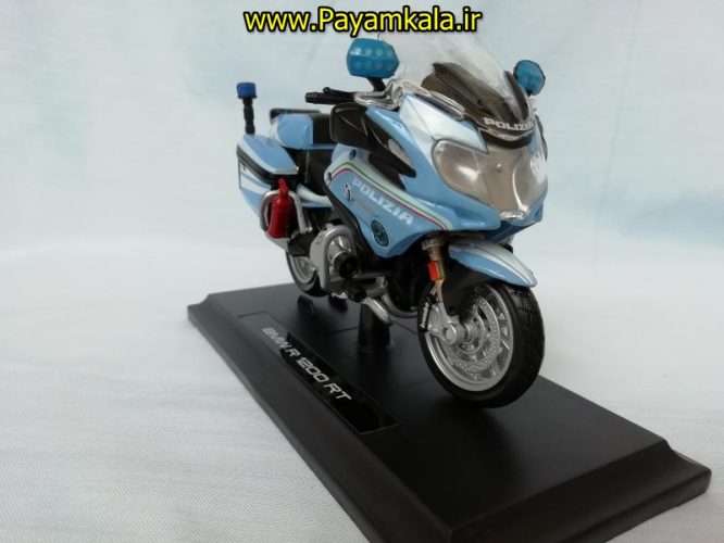 ماکت فلزی موتورسیکلت ب ام و پلیس (BMW R1200RT POLIZIA BY MAISTO)(1/18)