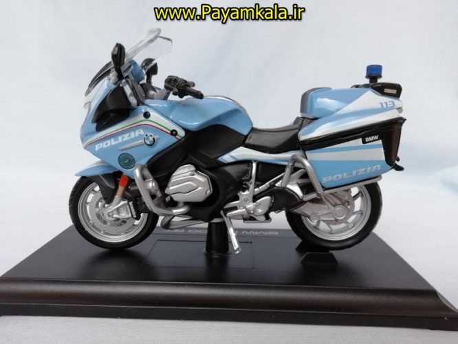 ماکت فلزی موتورسیکلت ب ام و پلیس (BMW R1200RT POLIZIA BY MAISTO)(1/18)