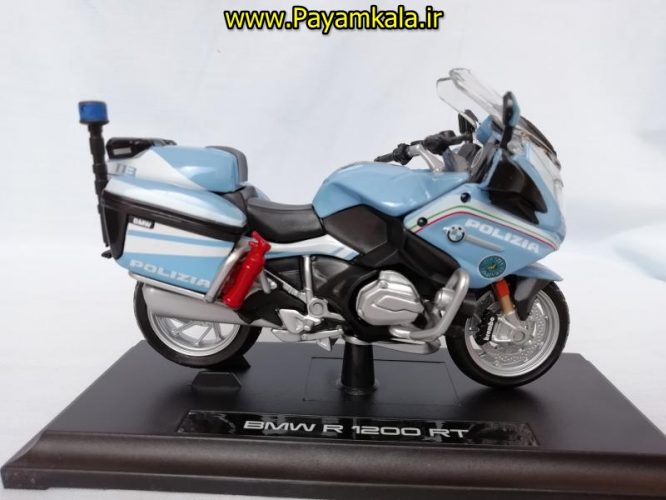 ماکت فلزی موتورسیکلت ب ام و پلیس (BMW R1200RT POLIZIA BY MAISTO)(1/18)