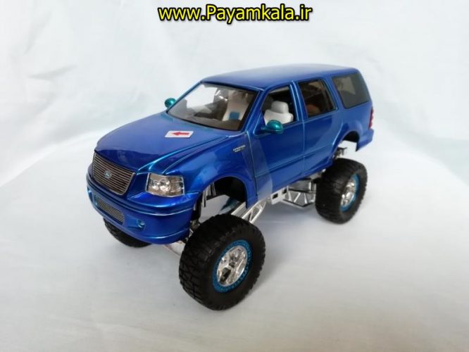 ماکت ماشین اسباب بازی تحت لیسانس فورد بزرگ (1:24) (JADA)(FORD XD-SERIES) آبی