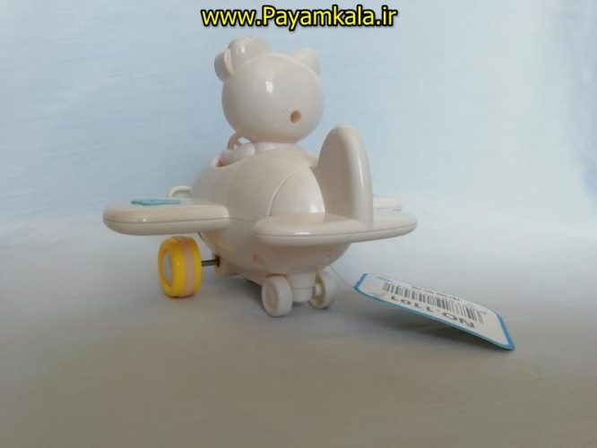 هواپیما پلاستیکی نشکن قدرتی با کیتی (KITTY CAT FRICTION TOY)