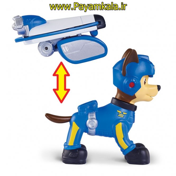 اکشن فیگور شخصیت سگ نگهبان بزرگ (Pup Pack & Badge Chase - Air Rescue)