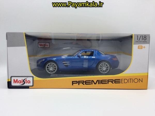 ماکت مرسدس بنز مایستو بزرگ (1:18) (MERCEDES-BENZ SLS AMG BY MAISTO) 