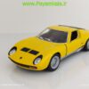 ماکت فلزی ماشین اسباب بازی لامبورگینی میورا فلزی عقب کش (LAMBORGHINI MIURA P400) زرد