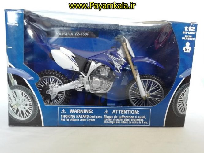 (سایز بزرگ NEWRAY) ماکت فلزی موتورسیکلت یاماها (YAMAHA YZ-450F)(1/12)