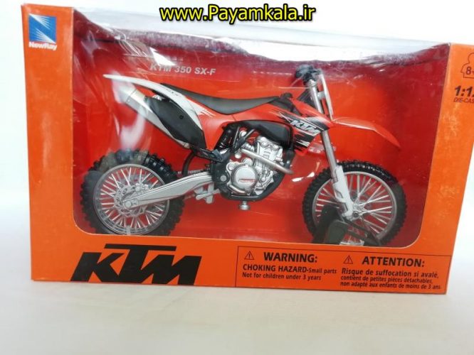 (سایز بزرگ NEWRAY) ماکت فلزی موتورسیکلت کی تی ام (KTM 350 SX-F)(1/12)