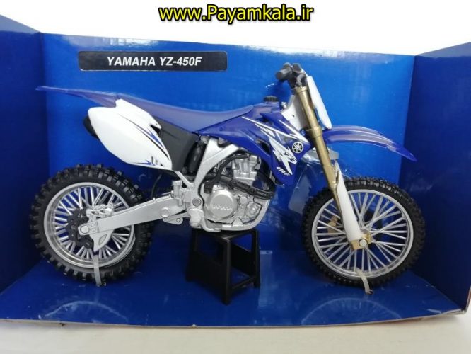 (سایز بزرگ NEWRAY) ماکت فلزی موتورسیکلت یاماها (YAMAHA YZ-450F)(1/12)