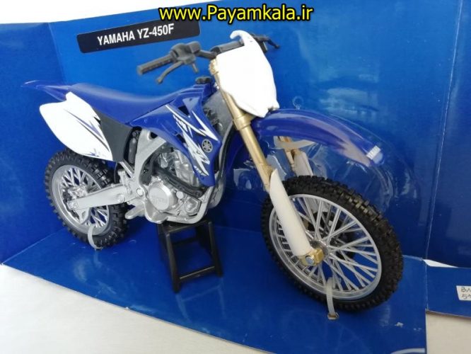 (سایز بزرگ NEWRAY) ماکت فلزی موتورسیکلت یاماها (YAMAHA YZ-450F)(1/12)