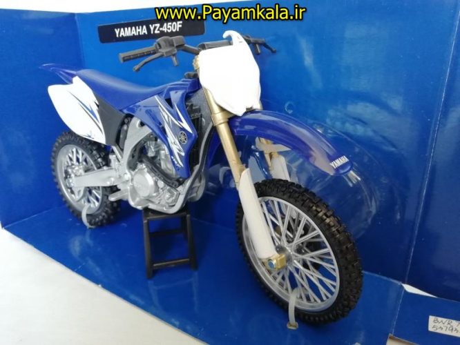 (سایز بزرگ NEWRAY) ماکت فلزی موتورسیکلت یاماها (YAMAHA YZ-450F)(1/12)