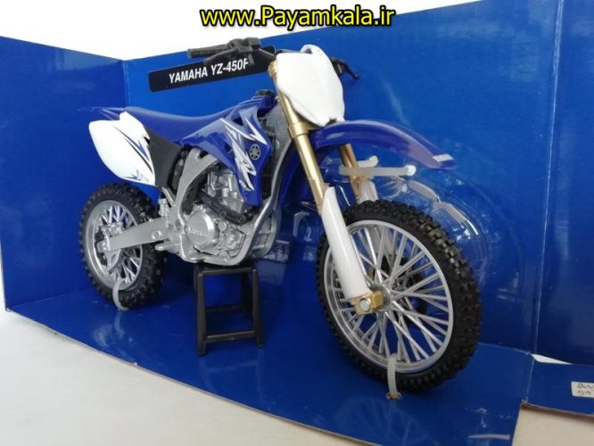 (سایز بزرگ NEWRAY) ماکت فلزی موتورسیکلت یاماها (YAMAHA YZ-450F)(1/12)