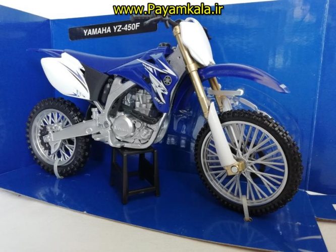 (سایز بزرگ NEWRAY) ماکت فلزی موتورسیکلت یاماها (YAMAHA YZ-450F)(1/12)