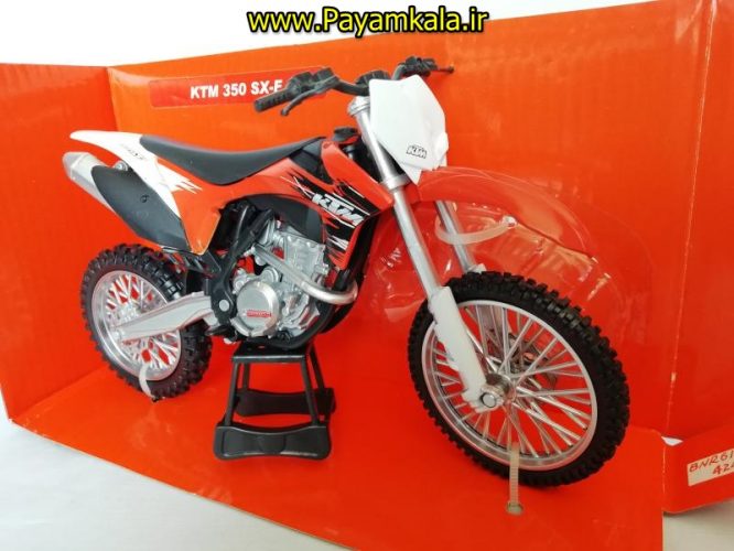 (سایز بزرگ NEWRAY) ماکت فلزی موتورسیکلت کی تی ام (KTM 350 SX-F)(1/12)