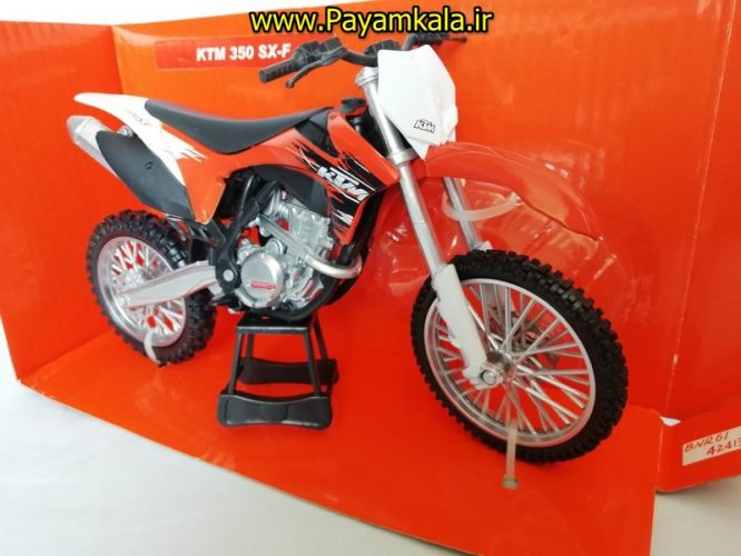 (سایز بزرگ NEWRAY) ماکت فلزی موتورسیکلت کی تی ام (KTM 350 SX-F)(1/12)