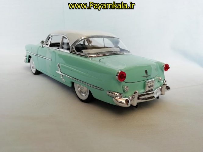 ماکت فلزی فورد ویکتوریا (1:24)  (1953) ( BUICK RIVIERA BY WELLY) آبی روشن