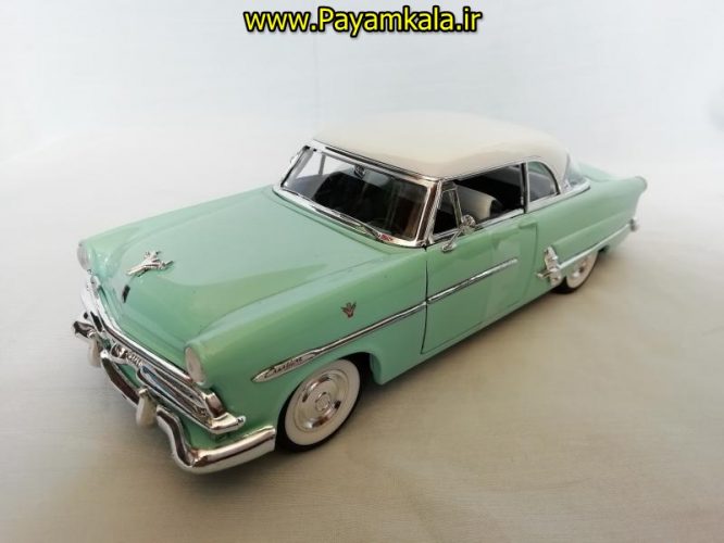 ماکت فلزی فورد ویکتوریا (1:24)  (1953) ( BUICK RIVIERA BY WELLY) آبی روشن