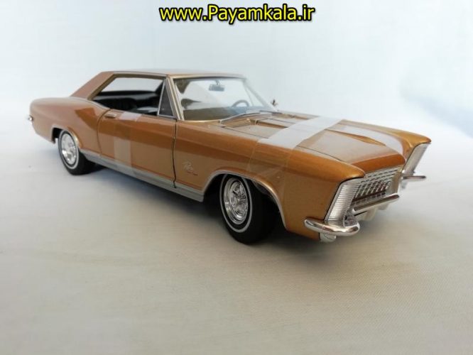 ماکت فلزی بیوک ریویرا بزرگ (1:24) (1965) ( BUICK RIVIERA BY WELLY) مسی