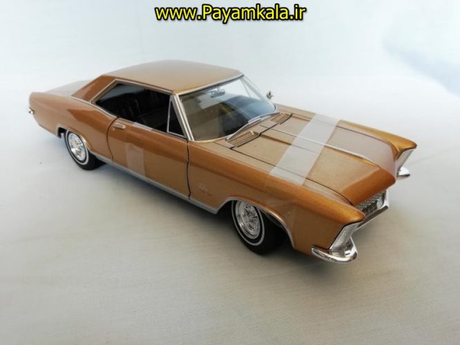 ماکت فلزی بیوک ریویرا بزرگ (1:24) (1965) ( BUICK RIVIERA BY WELLY) مسی