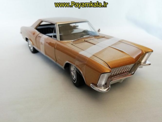 ماکت فلزی بیوک ریویرا بزرگ (1:24) (1965) ( BUICK RIVIERA BY WELLY) مسی