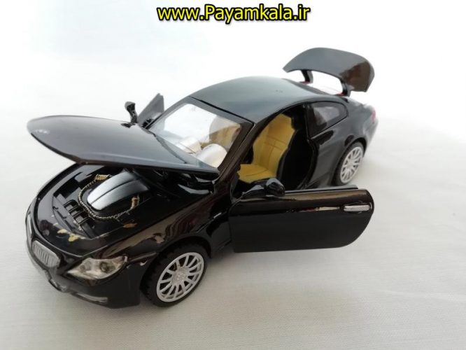 ماکت فلزی ماشین عقب کش موزیکال چراغدار اسباب بازی ب ام و (BMW M6 BY DIECAST REPLICA)