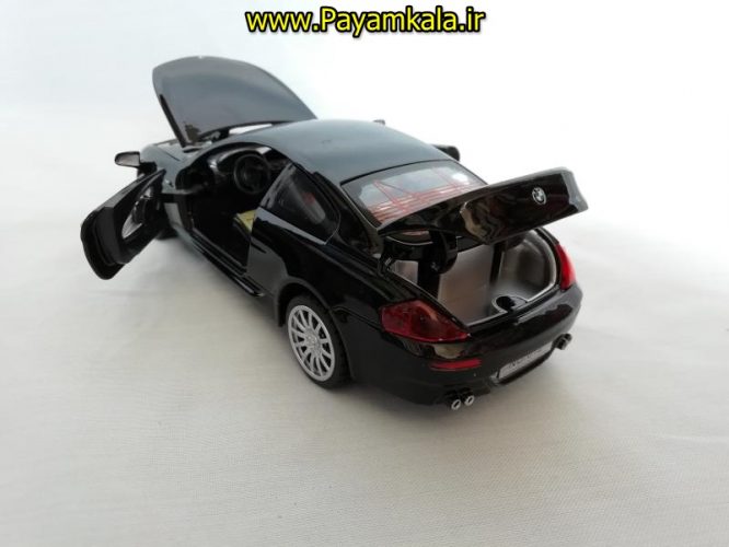 ماکت فلزی ماشین عقب کش موزیکال چراغدار اسباب بازی ب ام و (BMW M6 BY DIECAST REPLICA)