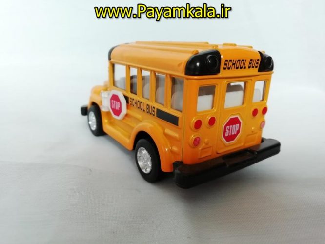 اتوبوس مدرسه عقبکش فانتزی فلزی کوچک (KINTOY)