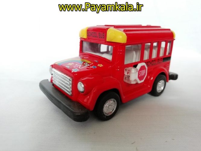 اتوبوس مدرسه عقبکش فانتزی فلزی کوچک (KINTOY)