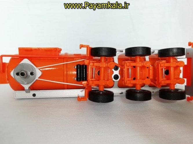 ماکت نفت کش (KDW 1:50) جعبه دار ( OIL TANK TRUCK) نارنجی