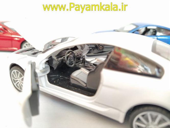 ماکت فلزی ماشین عقب کش موزیکال چراغدار اسباب بازی ب ام و (BMW M6 BY DIECAST REPLICA) سفید