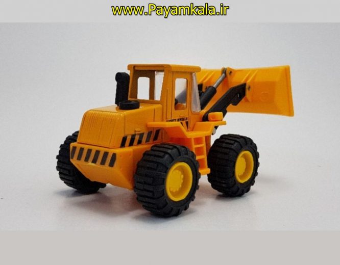 (فلزی جعبه دار) ماکت فلزی لودر (LOADER) زرد