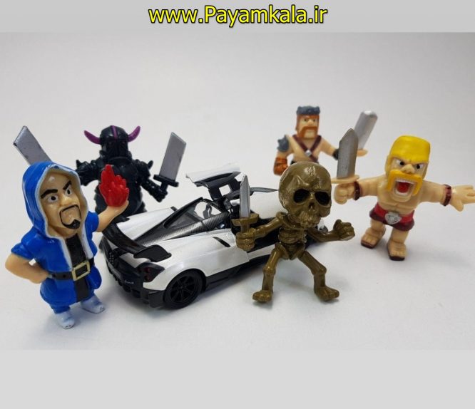 ست 5 تایی اکشن فیگور شخصیت های کلش آف کلنز (CLASH OF CLANS FIGURES)