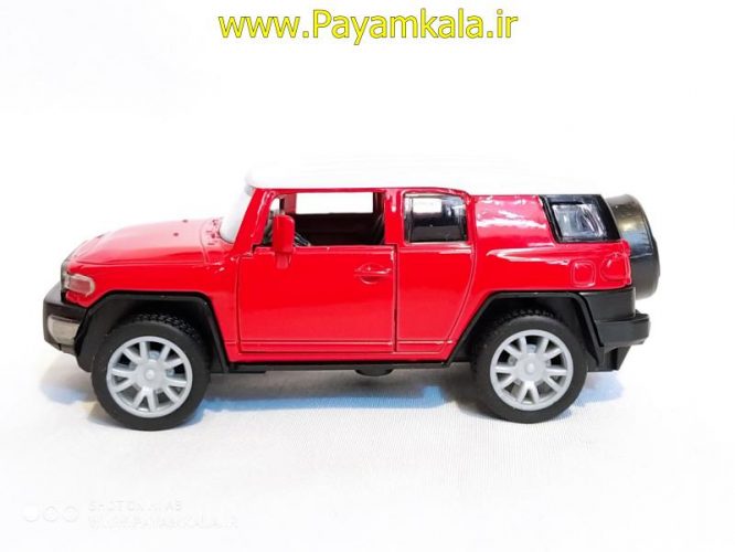 ماشین فلزی موزیکال-چراغدار (TOYOTA FJ CRUISER BY TIAN DU) قرمز (1:32)